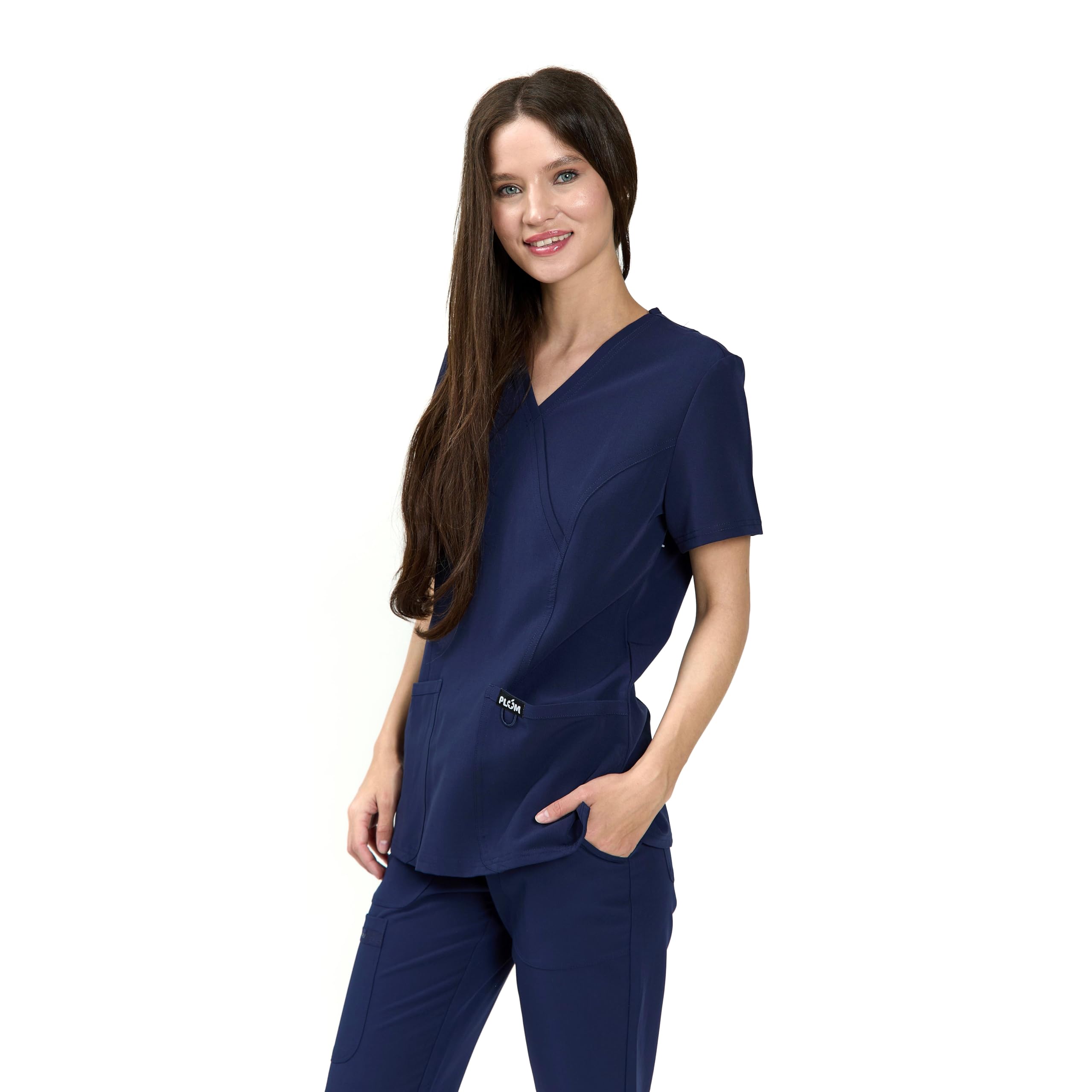 Conjunto Sanitario Mujer Tejido Antibacteriano y Transpirable – Estilo Moderno con Bolsillos – Uniforme médico para Enfermeras y doctoras