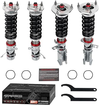 FAPO PF Coilovers for Toyota Corolla 1987-2000 AE92 AE100 AE101 AE102 AE110 AE111, 32 Level Damping Height Adjustable Mono-Tube Upgraded Lowering Suspension Strut Kits