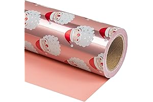 WRAPAHOLIC Reversible Christmas Wrapping Paper - Mini Roll