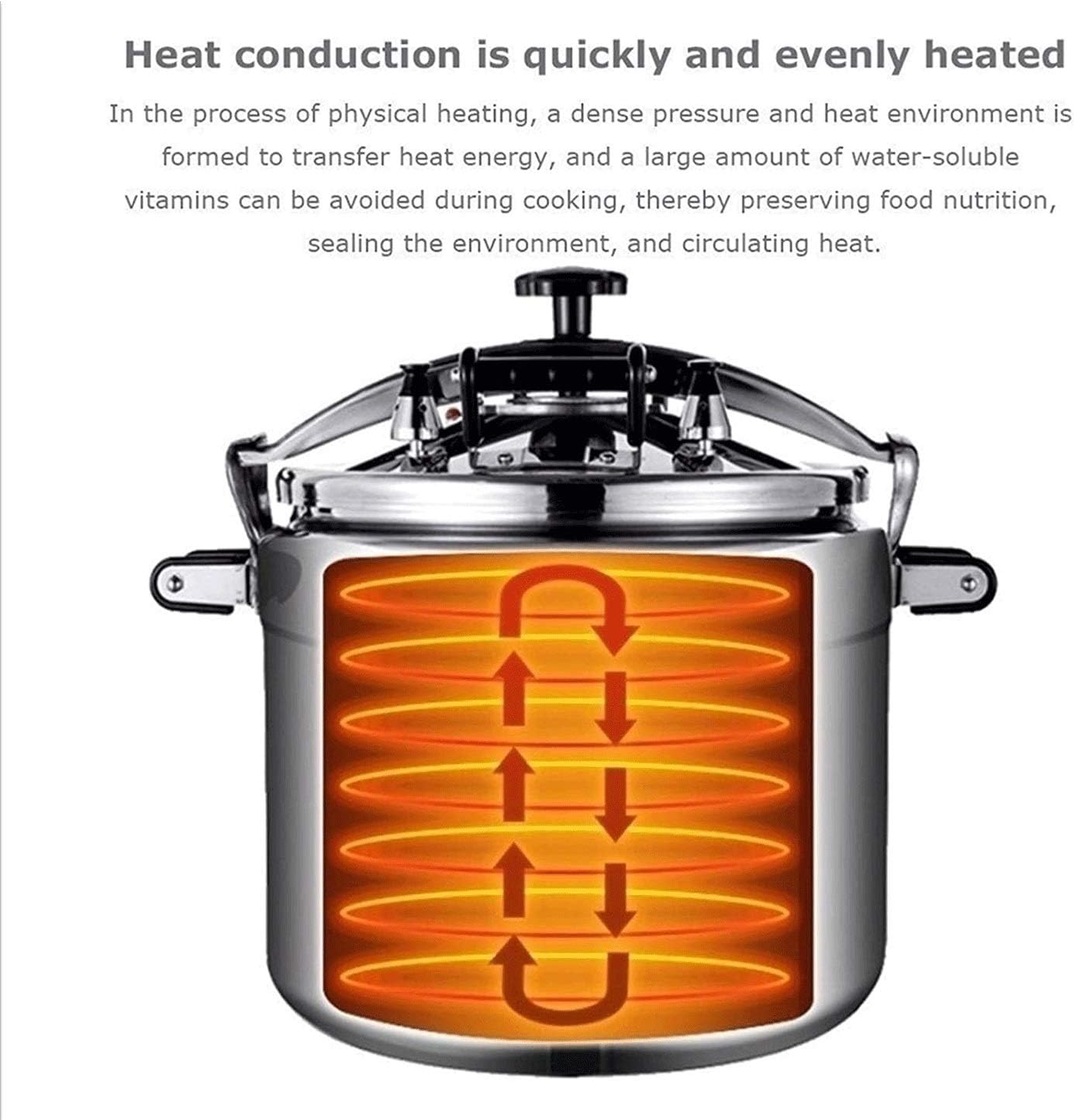 Cooker Large Capacity Explosion-proof Electric Pressure Cooker Family Gas Stove Hot Pot Special Price Hotel Restaurant Kitchen Cooking Pot (Size : 33L)