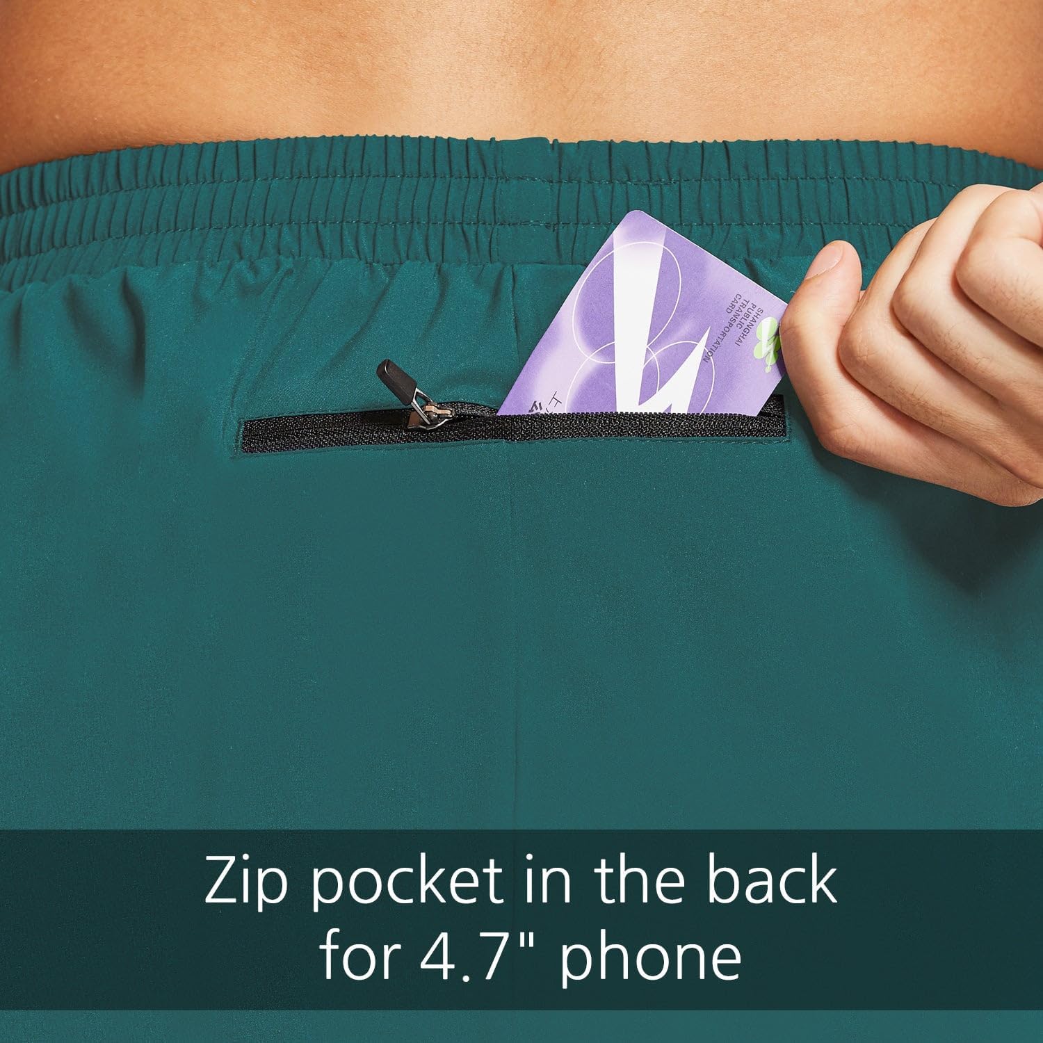 baleaf Men's 5" Running Athletic Shorts for Workout Gym Tennis Sports Lightweight Quick Dry with Zipper Pocket - Image 4