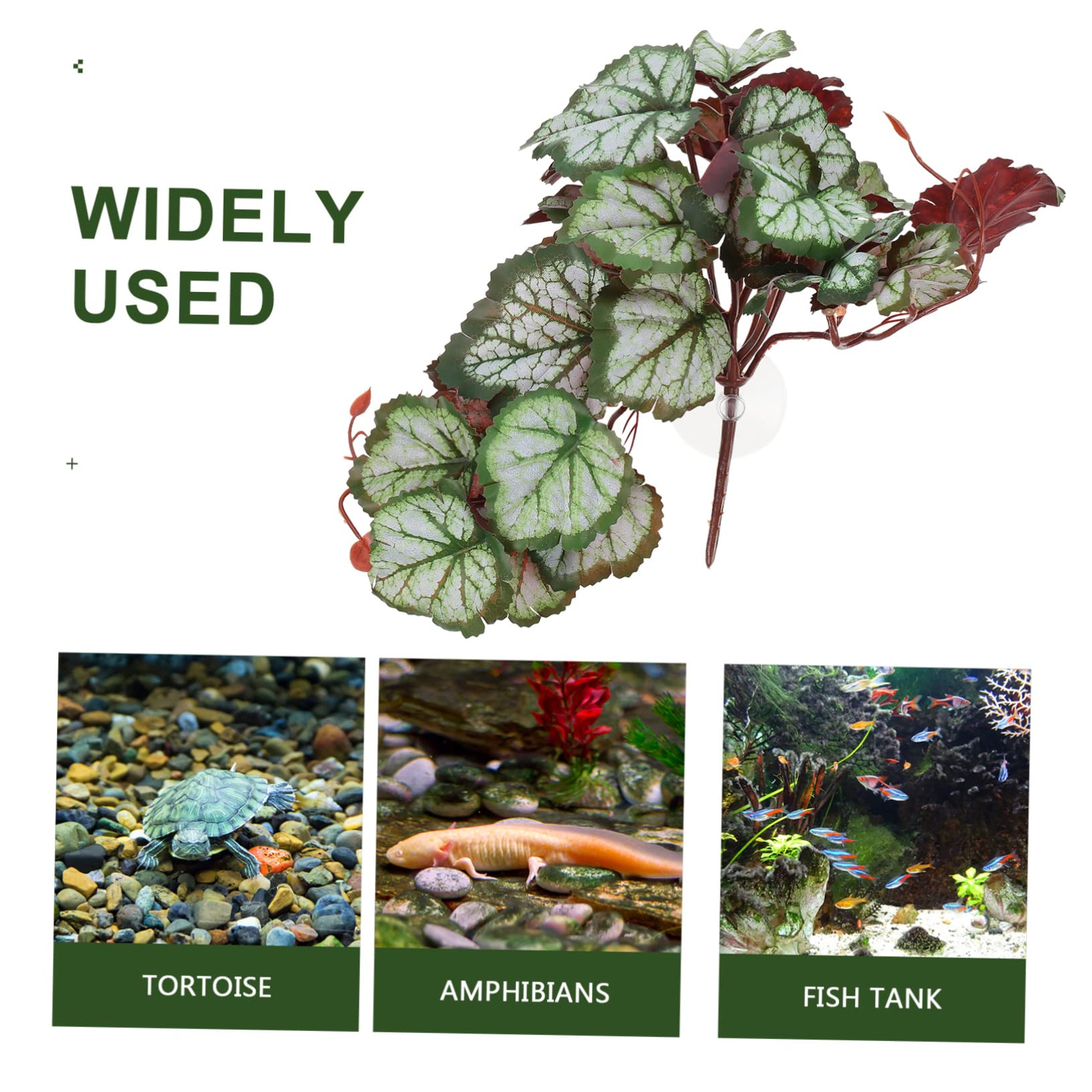 FRCOLOR 5stücke Künstliche Wasserpflanze Für Terrarium Und Aquarium Dekorative Pflanzen Für Reptilien Lebendige Farben Langlebig Und Stabil Für Natürliche Umgebung Pflegeleicht