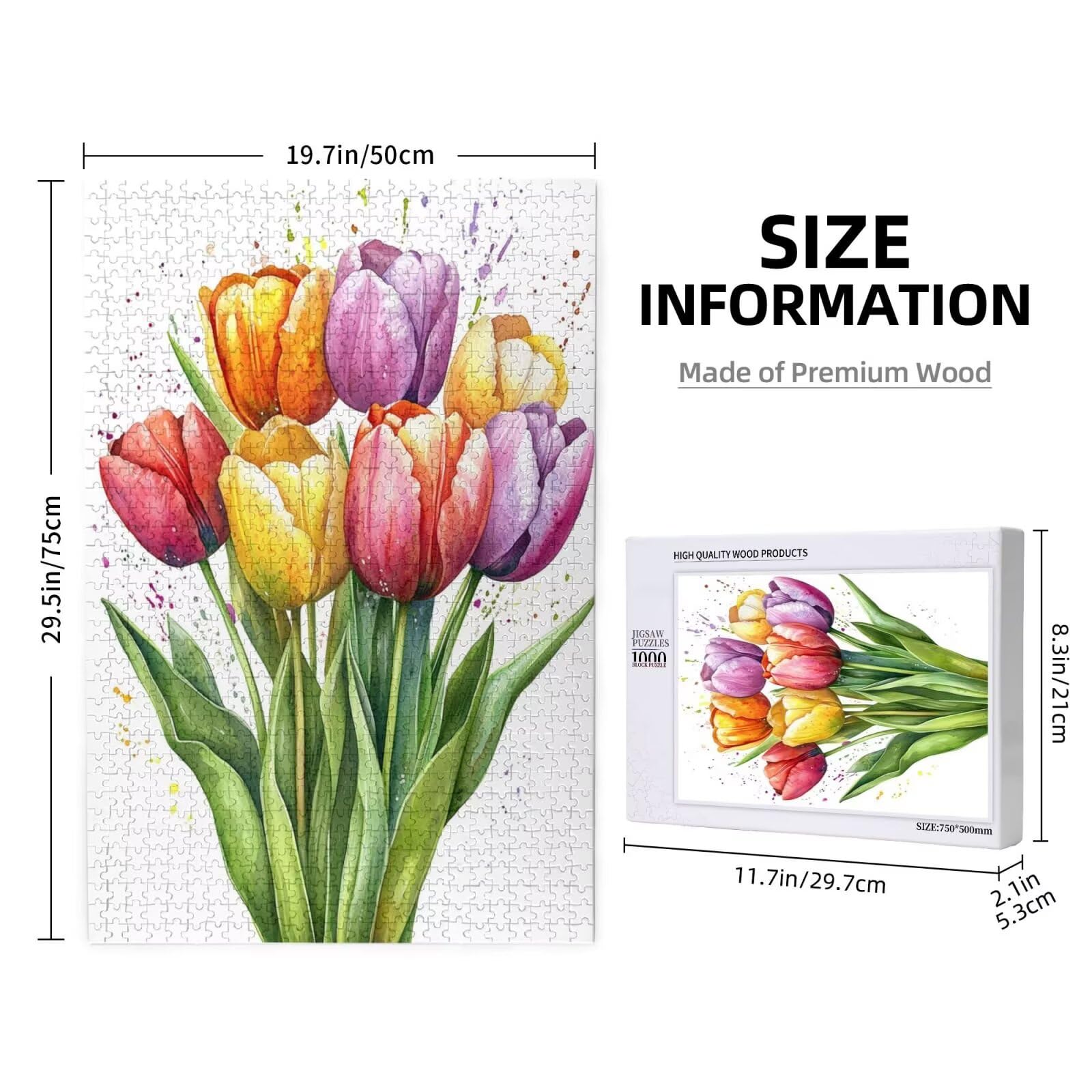 Flor Puzzle 1500 Piezas,Rompecabezas Adultos de Madera,Día De La Madre Puzzles Juegos Divertidos/Relajantes/Desafiantes para Adultos y Principiantes,como Regalo para Amigos y Seres Queridos M-1442