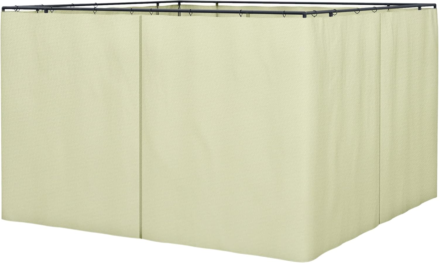 Outsunny Replacement Gazebo Curtains 4Panel Sidewalls with Zipper for