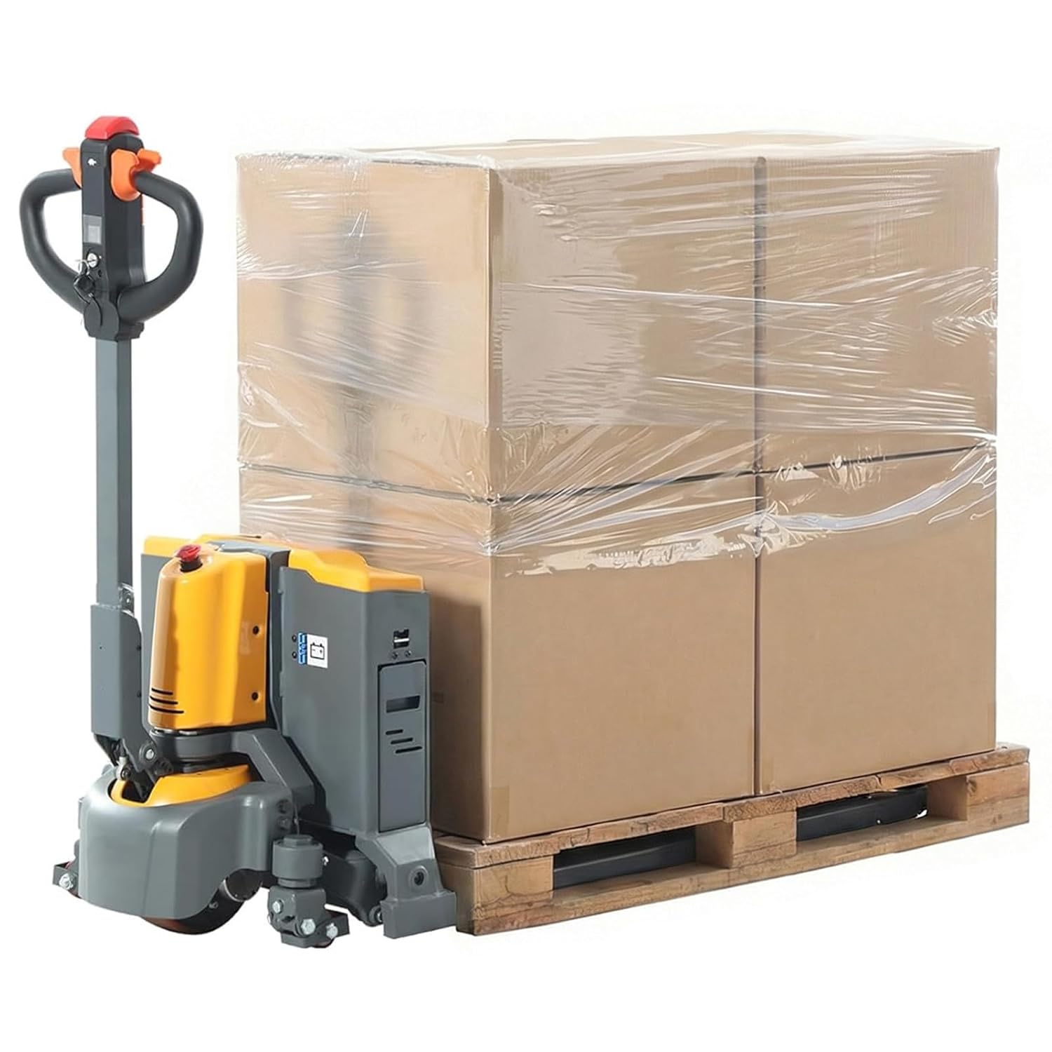 APOLLOLIFT Full Electric Pallet Jack 3300Lbs Capacity 48" x27" Fork Size Walkie Powered Pallet Jack Lithium Battery Pallet Truck