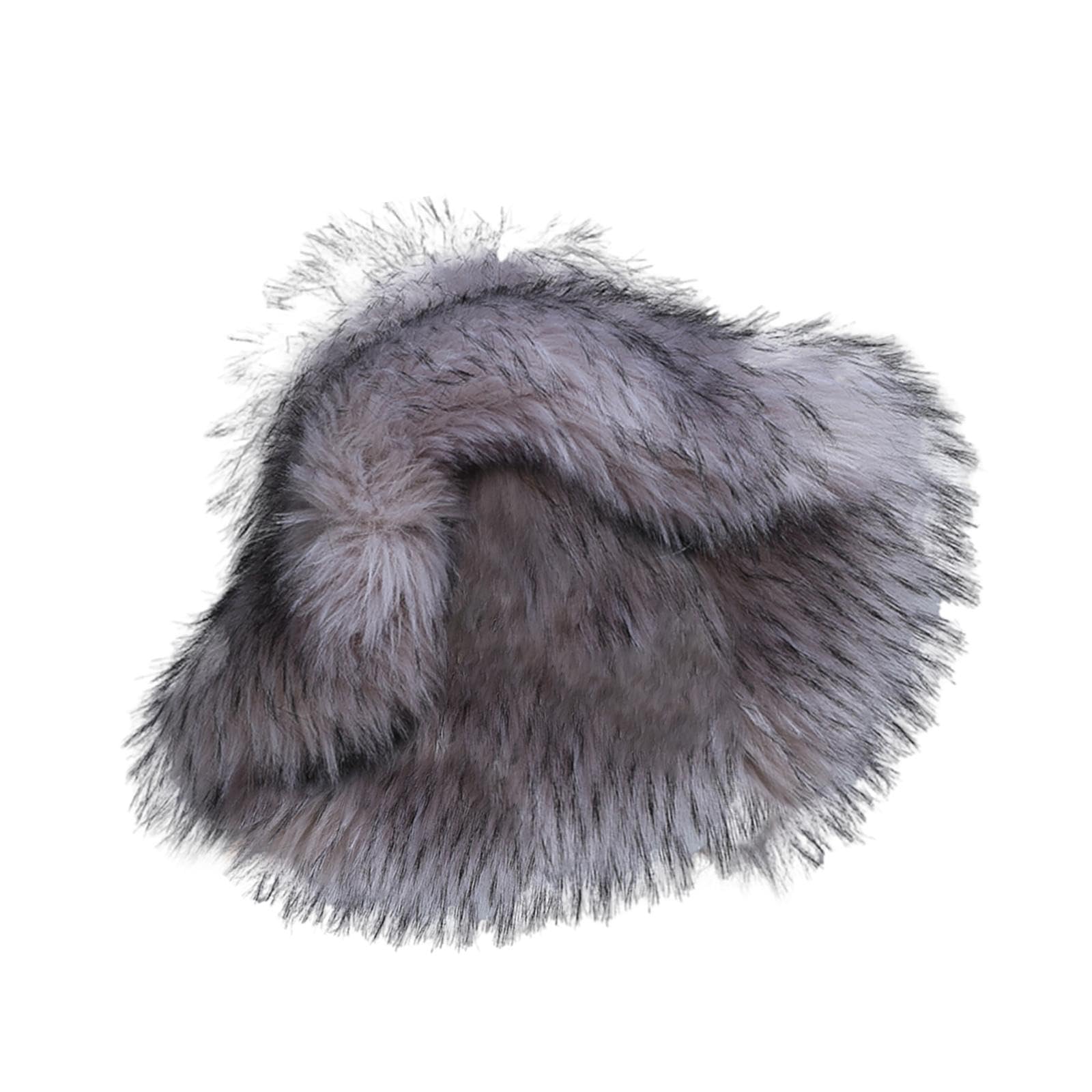 Cappello Invernale Donna Secchiello Pelliccia Sintetica Morbida Accessorio Testa Caldo Tendenza Moda Adatto per Eventi Sociali Viaggi Look Casual, Stile D