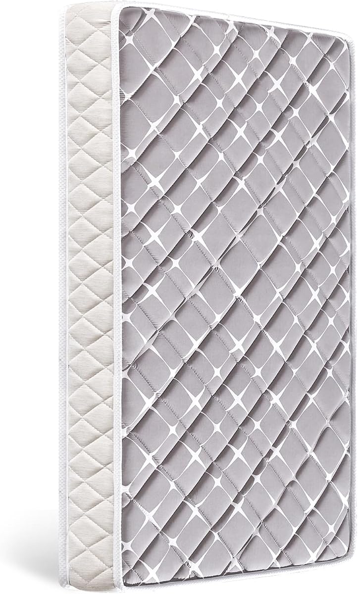 Premium Hypoallergenic Baby Crib Mattress and Toddler Mattress - 52" x 27.6" x 5" - Breathable - Firm Soft - Fits Standard Cribs and Toddler Beds