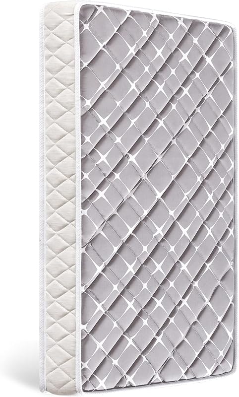 Premium Hypoallergenic Baby Crib Mattress and Toddler Mattress - 52" x 27.6" x 5" - Breathable - Firm Soft - Fits Standard Cribs and Toddler Beds