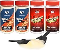 Vista 8 de Shuffleboard - Juego de polvo de tejo de cera de arena de alta velocidad media/media, juego de arena de tejo con mini cepillo