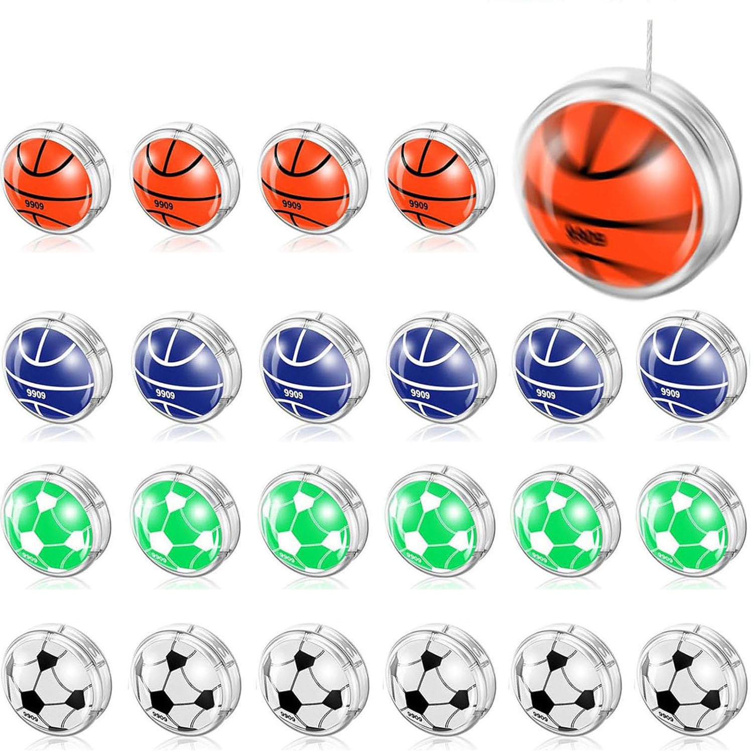 23 Pezzi Yo-Yo Set per Adulti, Classico Giocattolo Yo-Yo, Giocattolo Antistress per Adulti, Ideale per Bomboniere, Eventi, Team Building e Decorazioni