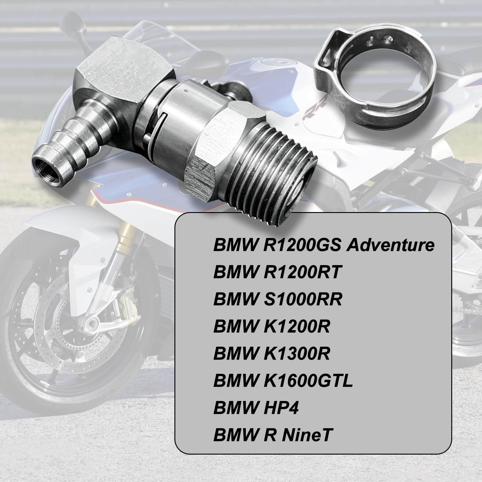 3PCS Reparatursatz Kraftstoffpumpe Schnellkupplung für R1200GS | Edelstahl Kraftstoffpumpe Schnellkupplung Messing für R1200GS, R1200R, R1200RT, K1200R, K1200S, K1200GT