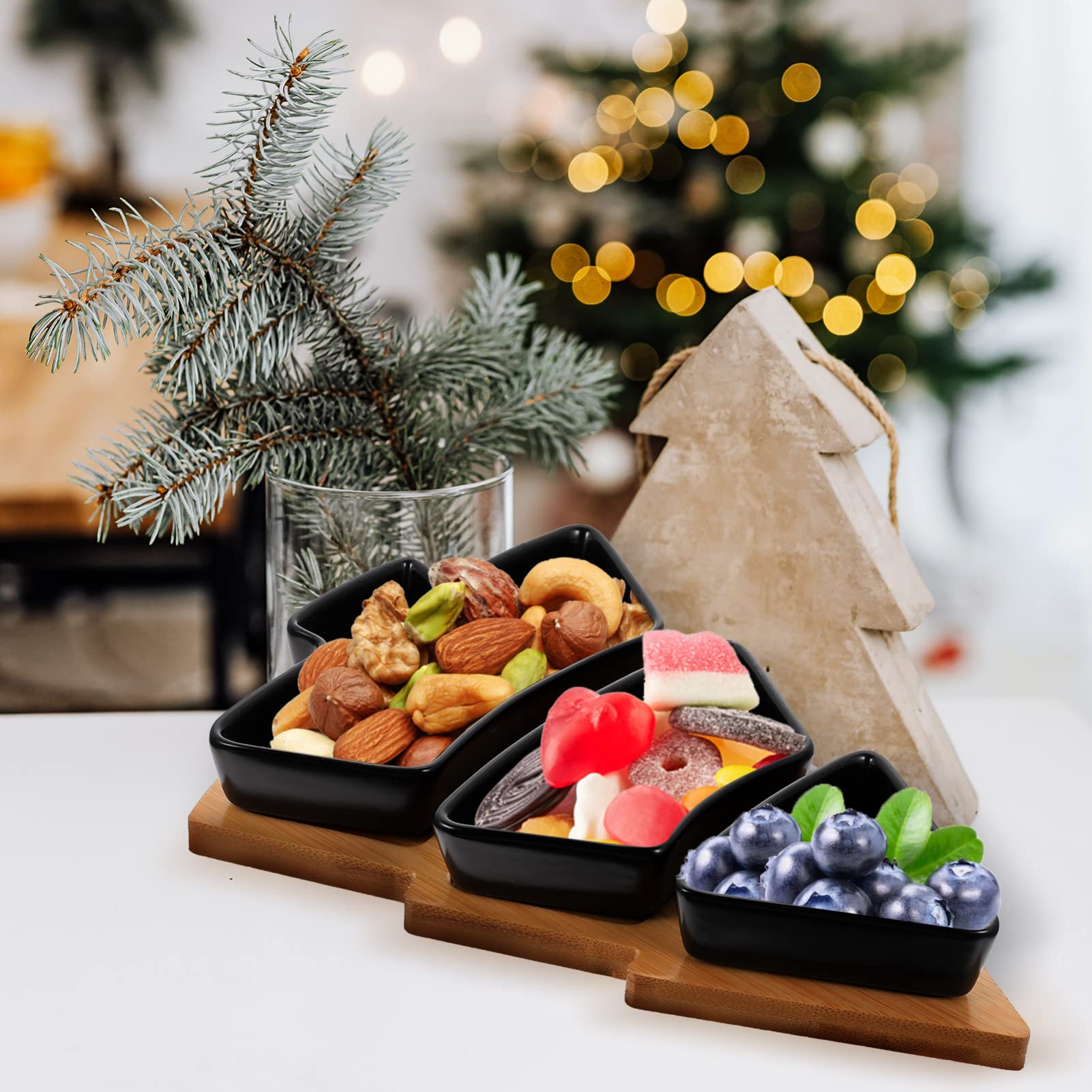 Assiettes à dîner, assiettes divisées, assiette de contrôle de régime, plateaux de service de fête de Noël, assiettes en forme d'arbre de Noël, plateau d'apéritif, plateau de service de fromages, plat
