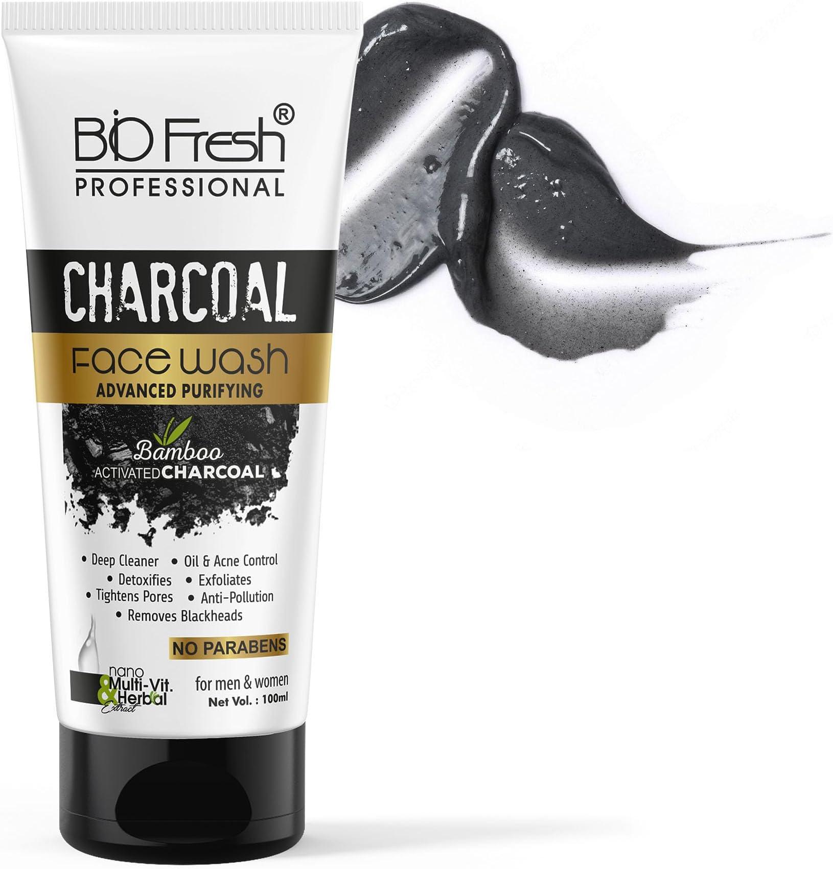 Activated Charcoal Anti-Pollution for Deep Pore Cleaning | Removes Dirt & Impurities | Suitable for Acne Prone Skin Face Wash (75 ml)