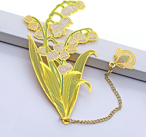 Miniatura 9 de BLBMH Marcapáginas de flores de metal 4 en 1, regalos de cumpleaños para mujeres y niñas, regalos únicos para el Día de la Madre, regalos de