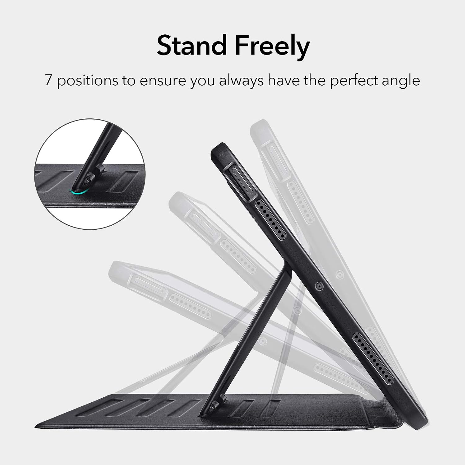 ESR Stand Case for iPad Air 4 2020 10.9 inch [Multiple Stand Angles] [Magnetic Mounting] [Rugged Protection] Sentry Series - Black