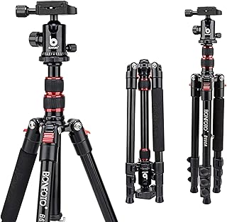 Camera Tripod, BONFOTO B690A Compact Lightweight Aluminum Tr