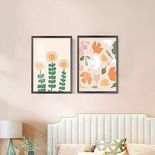 Miniatura 7 de Marco para póster de aluminio negro A4, 8.3 x 11.7 pulgadas, para galería de fotos, marco de pared, montaje en pared horizontal y vertical, incluye