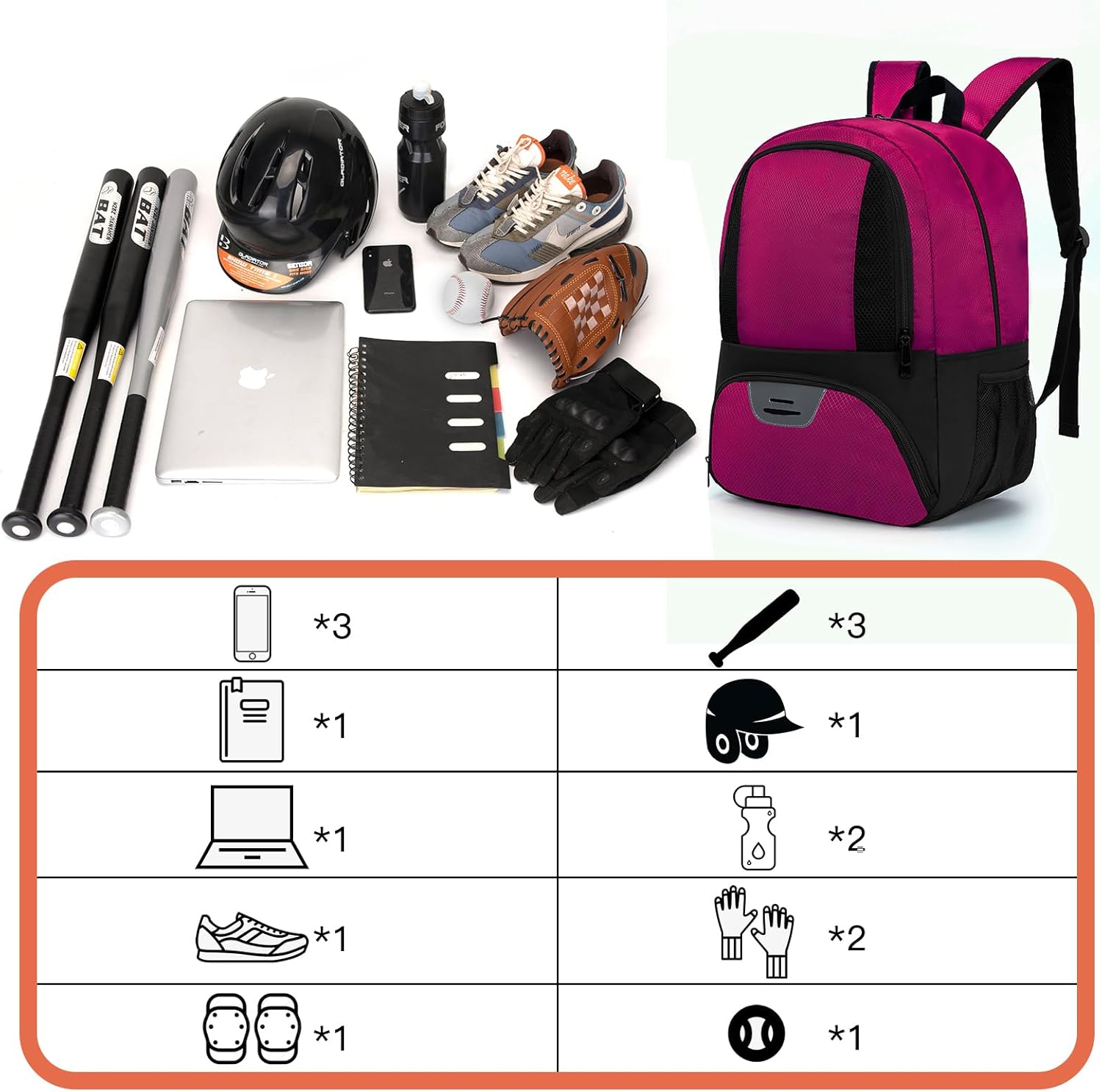 Soccer Bag,Youth Soccer Backpack, Football Volleyball Basketball Backpack fo,Sport Equipment Bags with Shoe compartment - Image 5