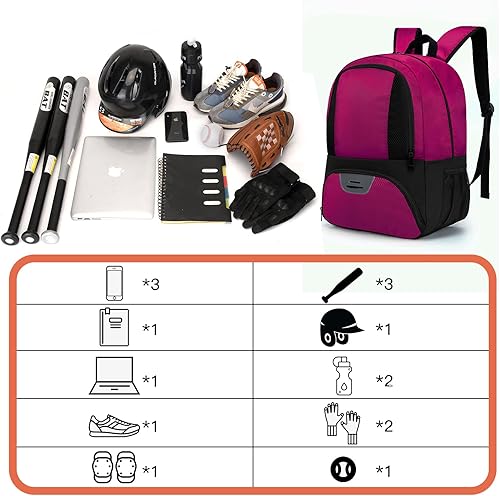 Miniatura 5 de Bolsa de fútbol,Mochila de fútbol juvenil, Mochila de baloncesto de voleibol de fútbol fo,Bolsas de equipo deportivo con compartimento para zapatos