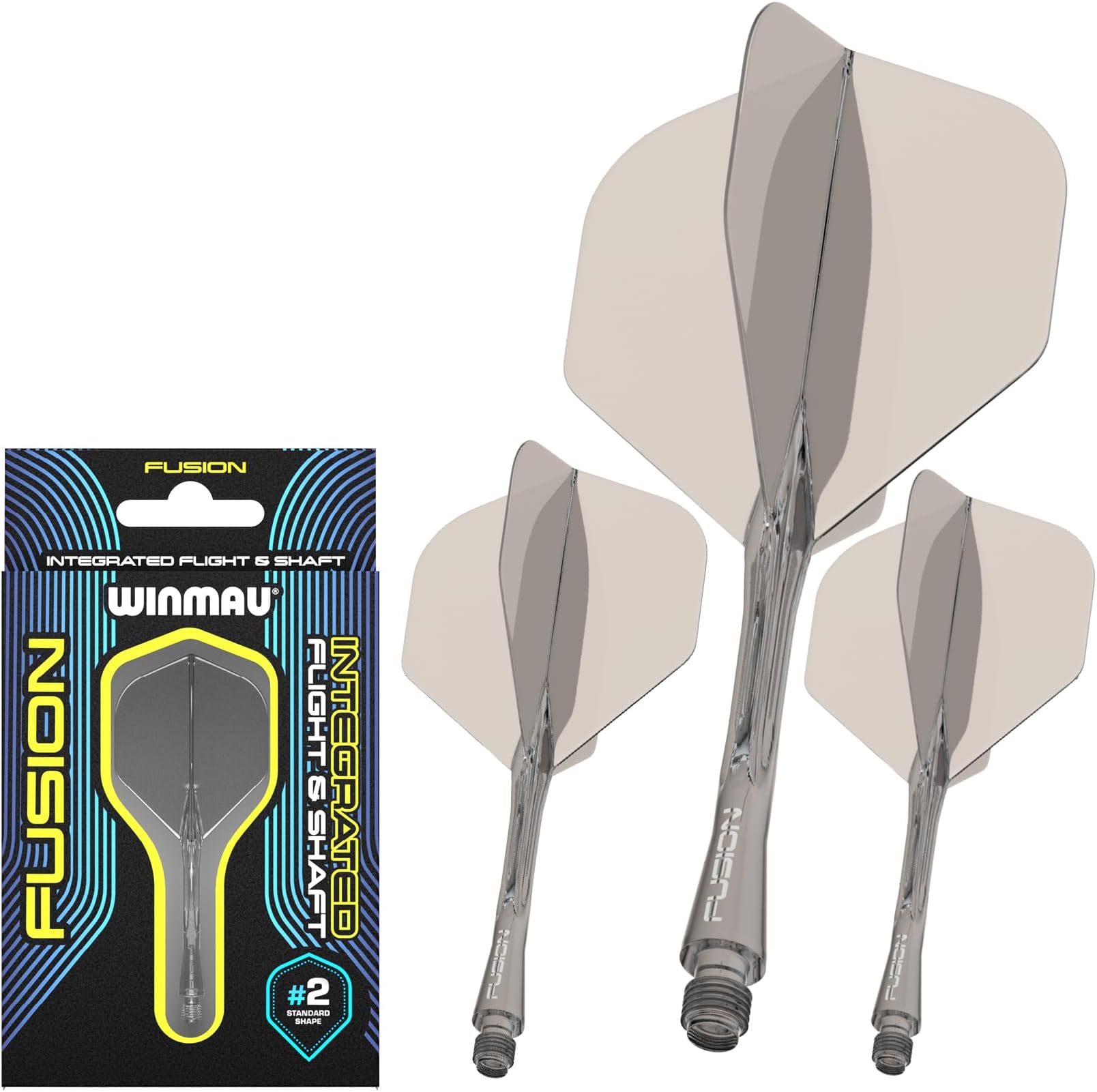 Fusion Intergrated Dart Flight and Shaft System - 1 set per pack (3 flights and shafts in total)
