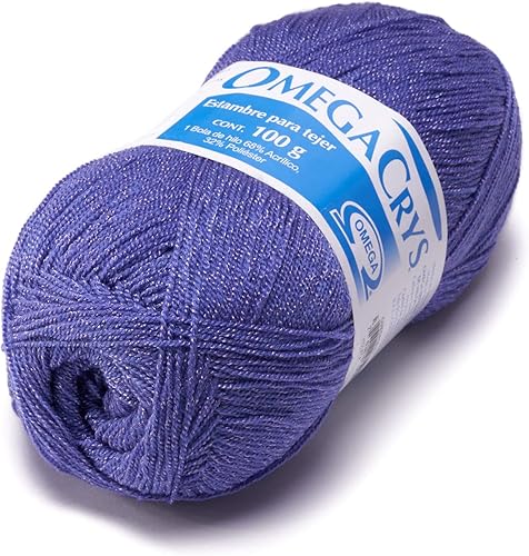 Miniatura 14 de OMEGACRYS [100gr] - de Omega - Hilo fino de cristal ideal para todas las manualidades - Color 01-Blanco 200 01-blanco 200,01-gris claro 210,03-Azul