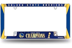 Golden State Warriors 2022 NBA Champions Chrome Auto License Plate Frame