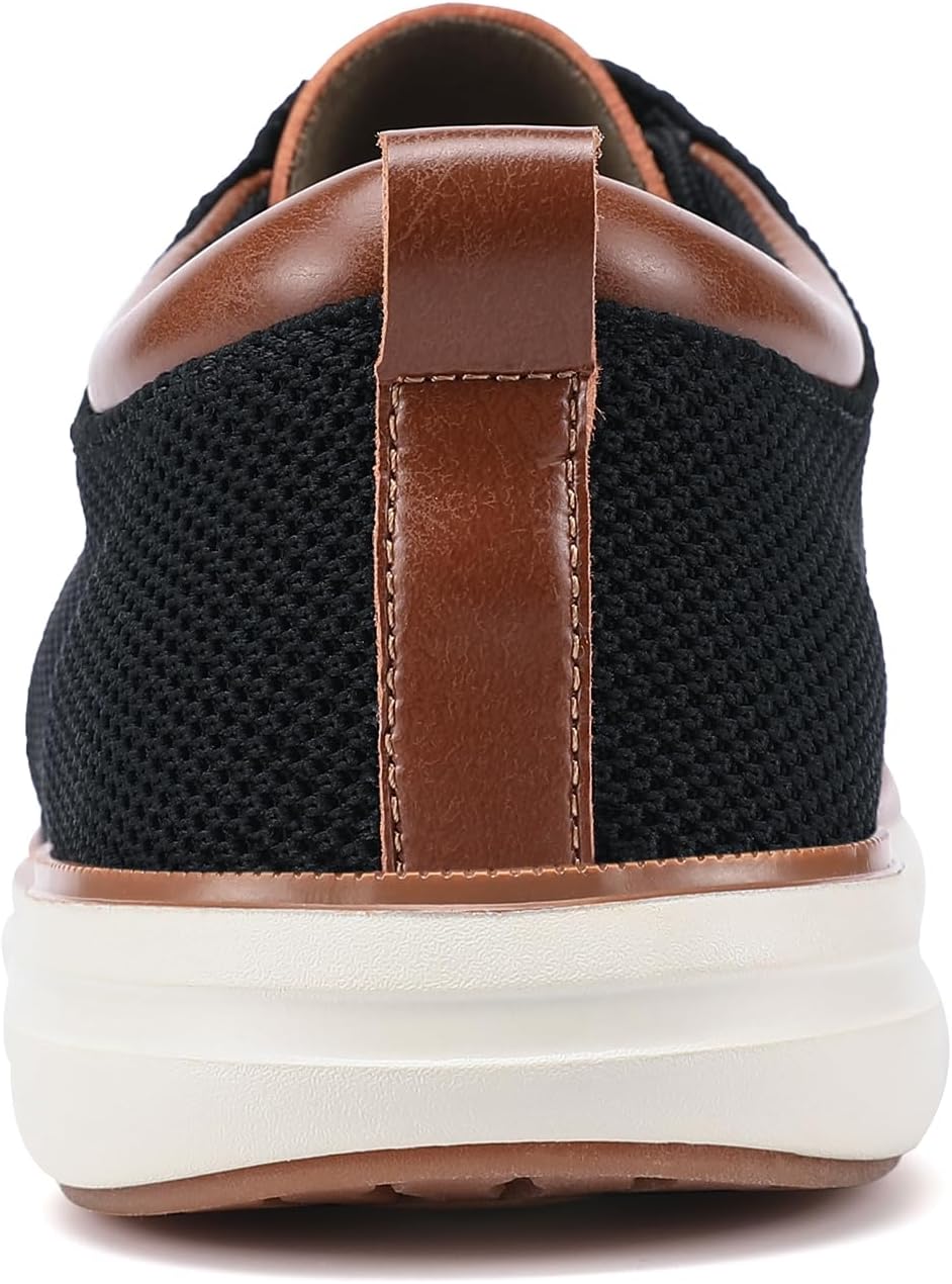 VILOCY Men's Wide Casual Dress Oxfords Business Shoes Fashion Sneakers Mesh Breathable Comfortable Walking Shoes - Image 8