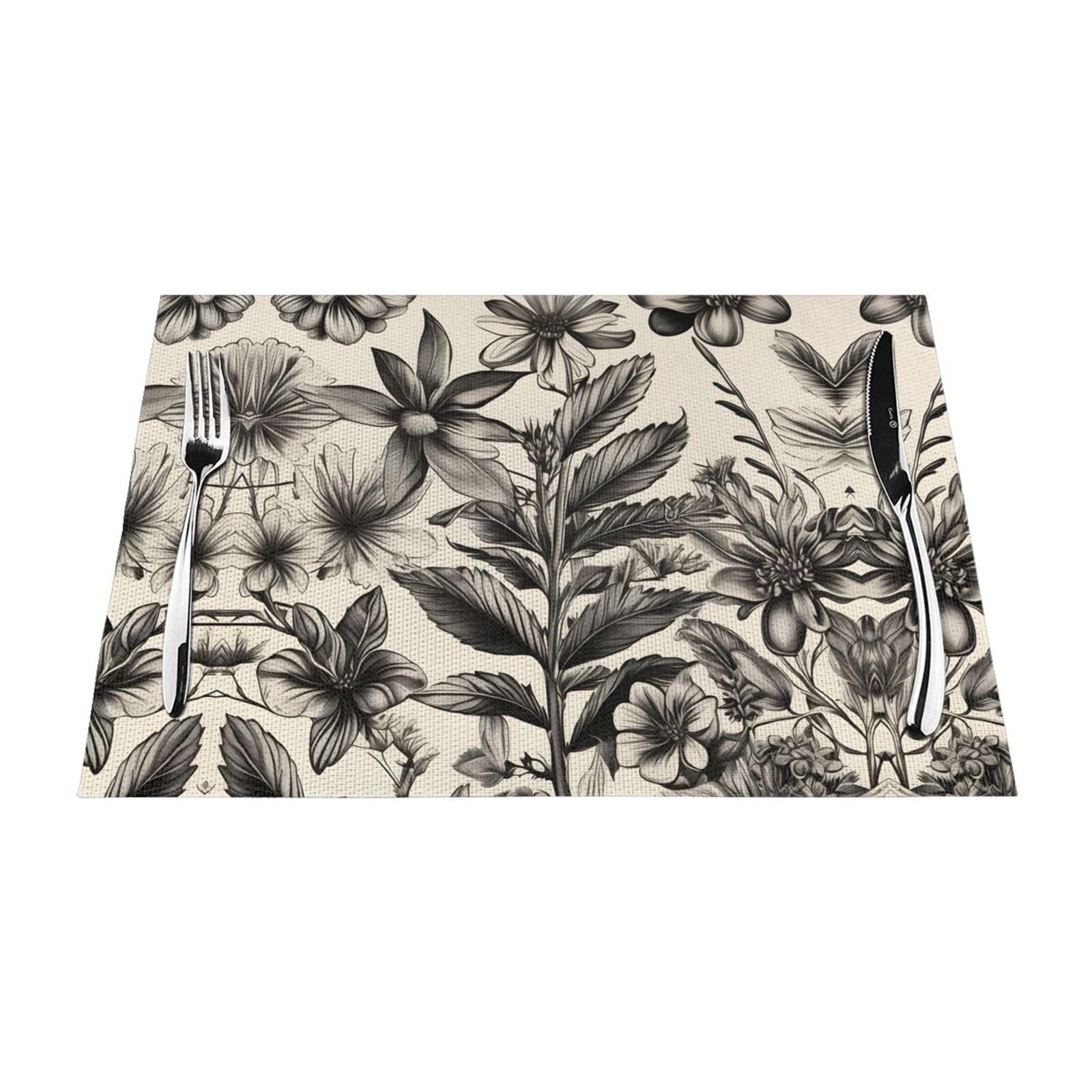 Sets de table botaniques haut de gamme pour sublimer votre table à manger