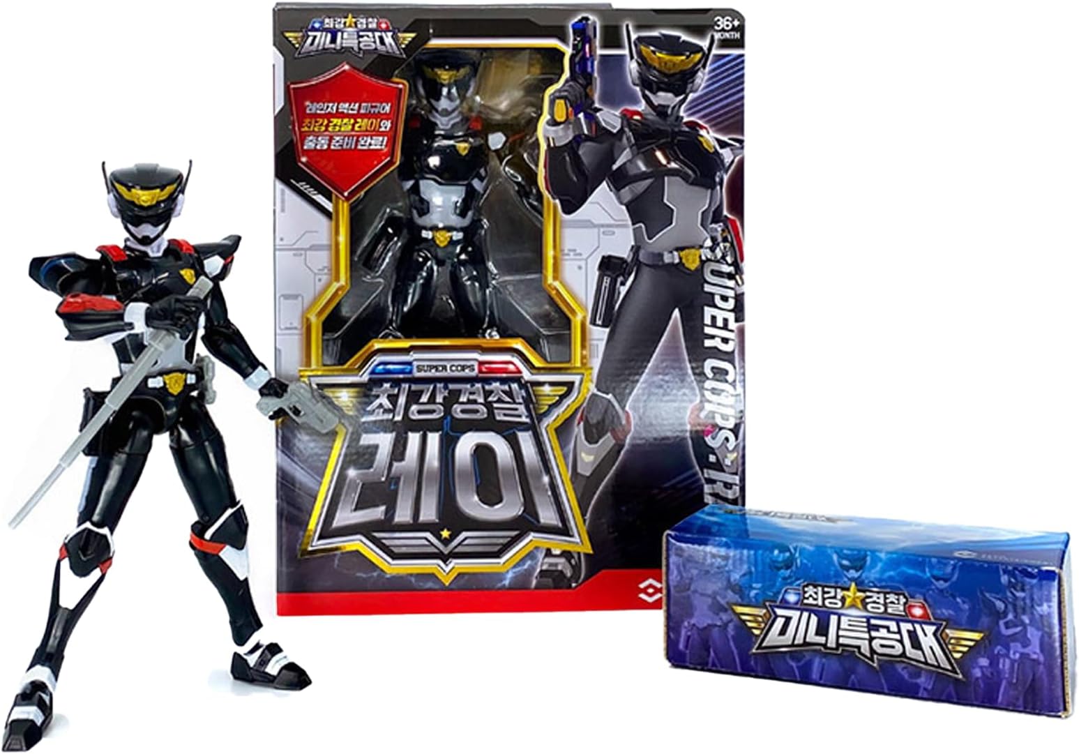 Korean Animation Strongest Police Season 6 Figure,Transforming Robot Figure - 레이