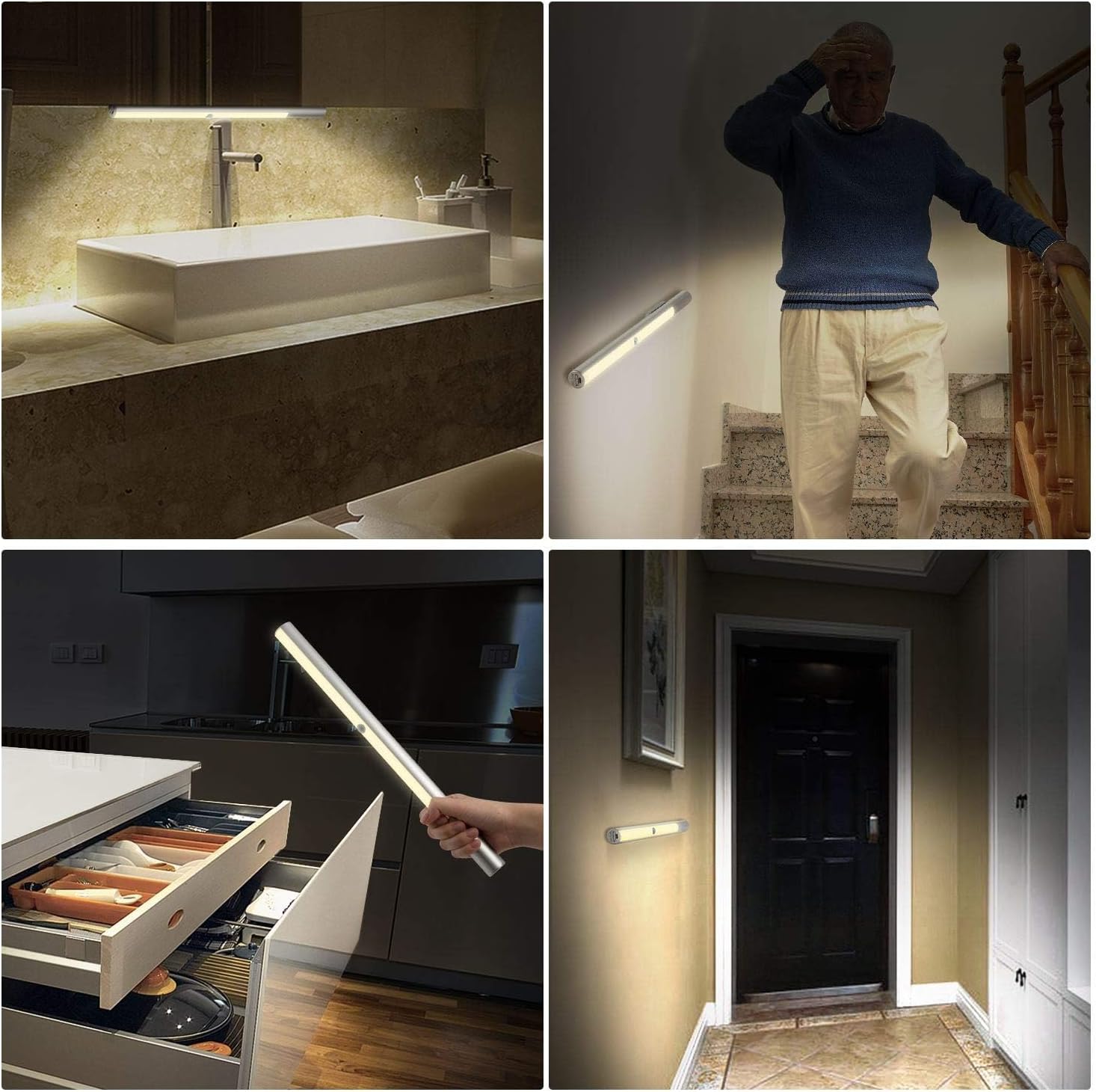 BLS T402 Closet Lights*2 Pack with an Extra Magnetic Bracker Holder