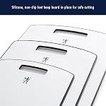HENCKELS 3pc Polypropylene Cutting Board Set - Bacteria-Free Material, Silicone Non-Slip Feet, Dishwasher Safe - White, 11592-000