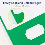 Avery Two Pocket Folders with 3 Prong Fasteners, Holds 70 Sheets, 25 Green Folders (47977) – view 5