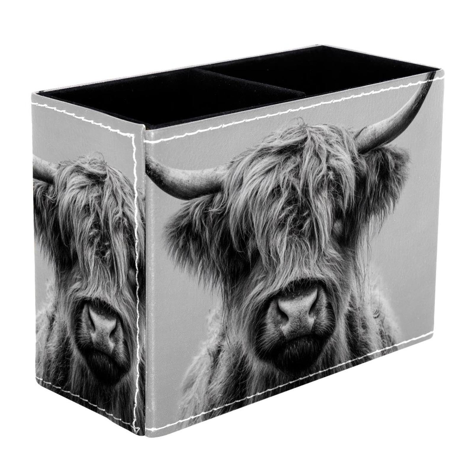sanfly fish Retro Yak Desktop Storage Box Pencil Holder, Stationeries and Desk Supplies Organizer for Home, Office & School
