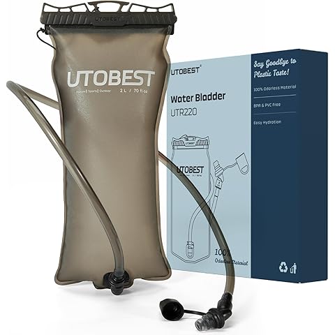 Water Bladder, Odorless Leather and Double-Layerad Water Tube Hydration Bladder, No...
