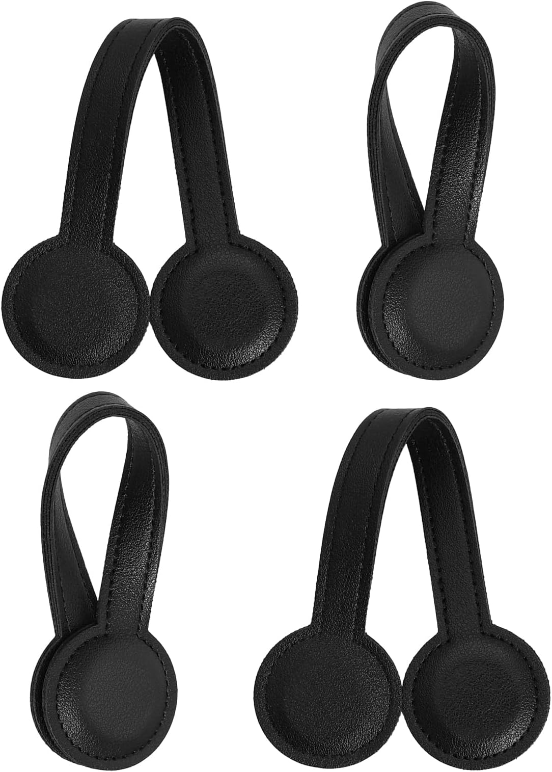 Pack of 2 Magnetic Leather Towel Clips, Towel Clips for Hanging Tea, Perfect for Kitchens, Bathrooms, and Home Accessories