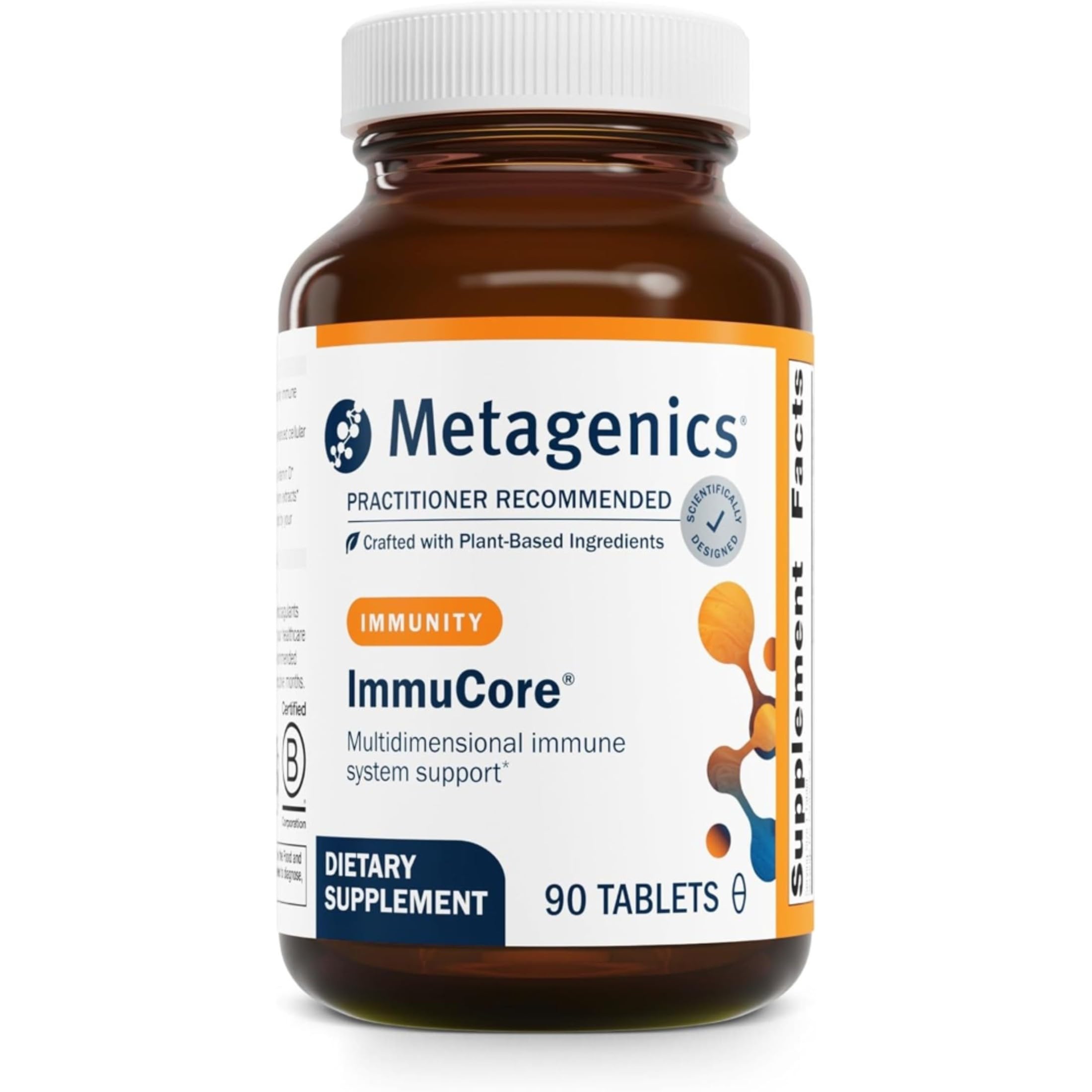 Metagenics ImmuCore - Immununterstützung mit Vitaminen C & D3, Zink, Selen & Pilzextrakte * - Antioxidans & Atemschutz * - Nicht-GVO, glutenfrei - 90 Tabletten