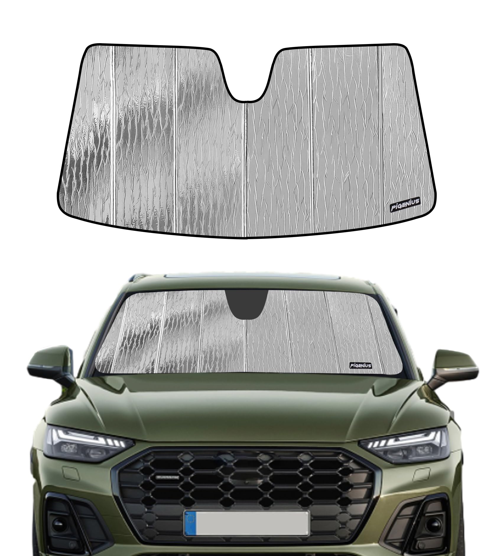 Windshield Sunshade for Audi Q5/SQ5 2018-2025, Q5 Sportback/SQ5 Sportback 2021-2025, Q5 PHEV 2020-2025 - AstraGuard