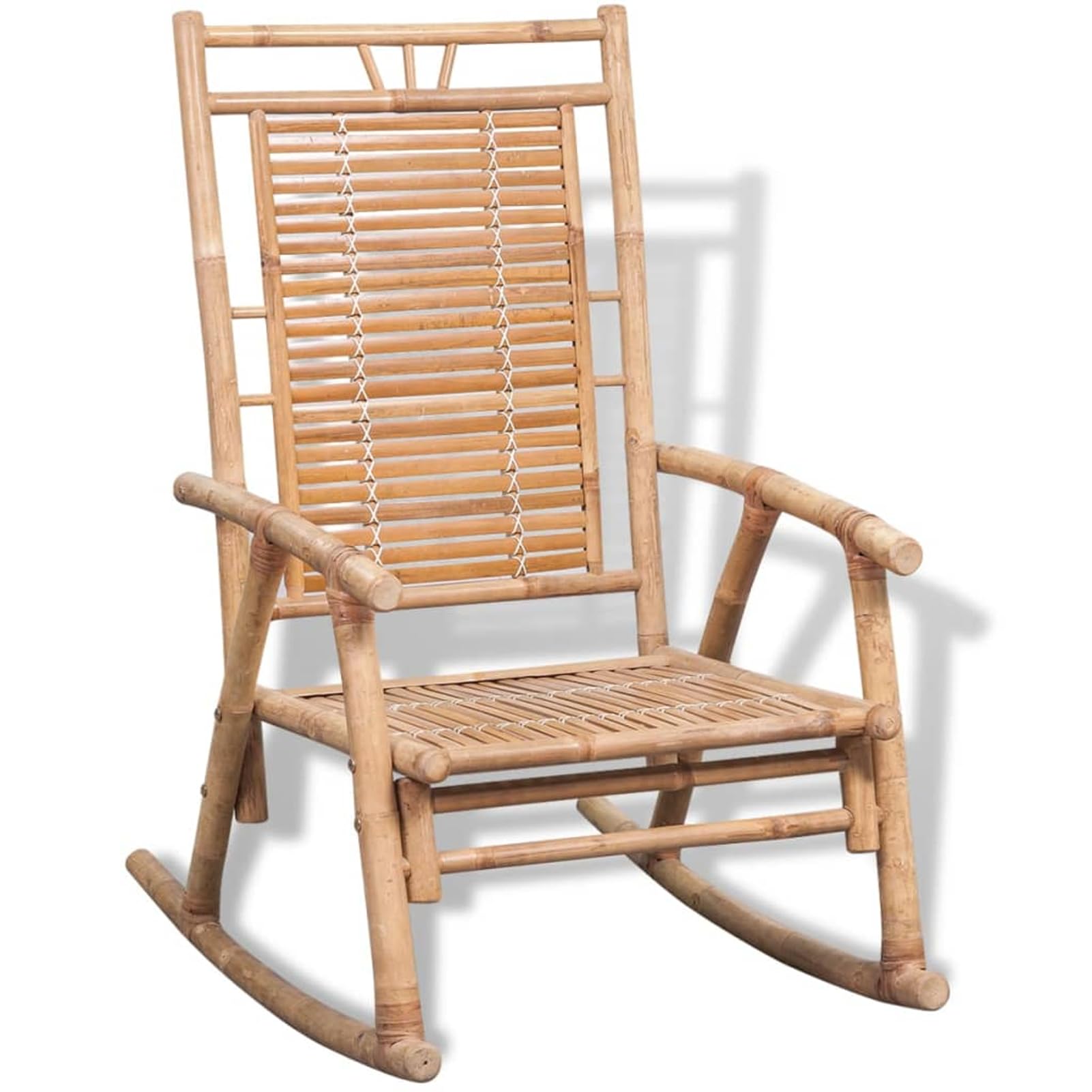 Siège ventilé et massage intégré pour cette chaise à bascule en bambou Gecheer