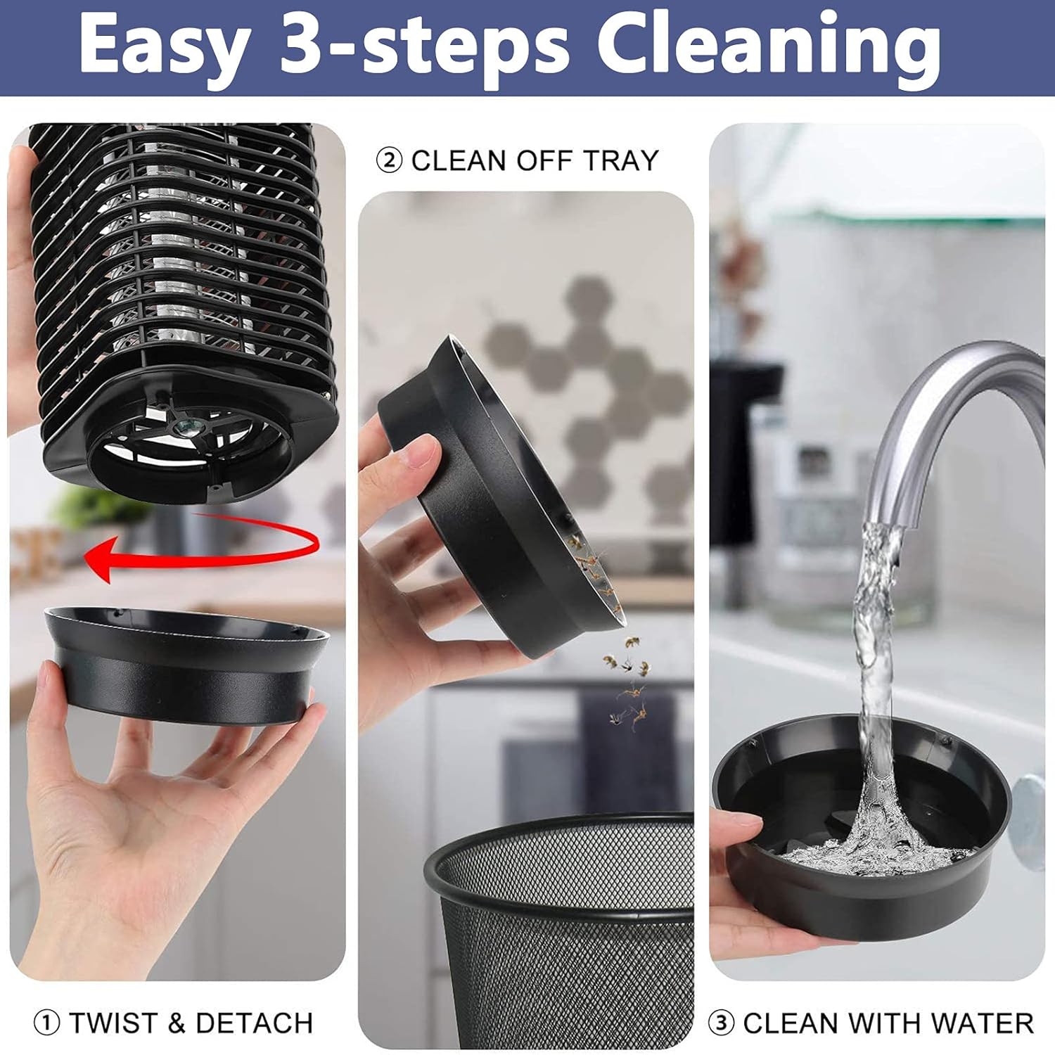 Bug Zapper, Electric Bug Zapper, Bug Zapper Indoor and Outdoor, Powerful Electric Mosquito Killer, Fly Zapper with Blue Lights Mosquito Lamp for Home, Backyard, Patio : Patio, Lawn & Garden