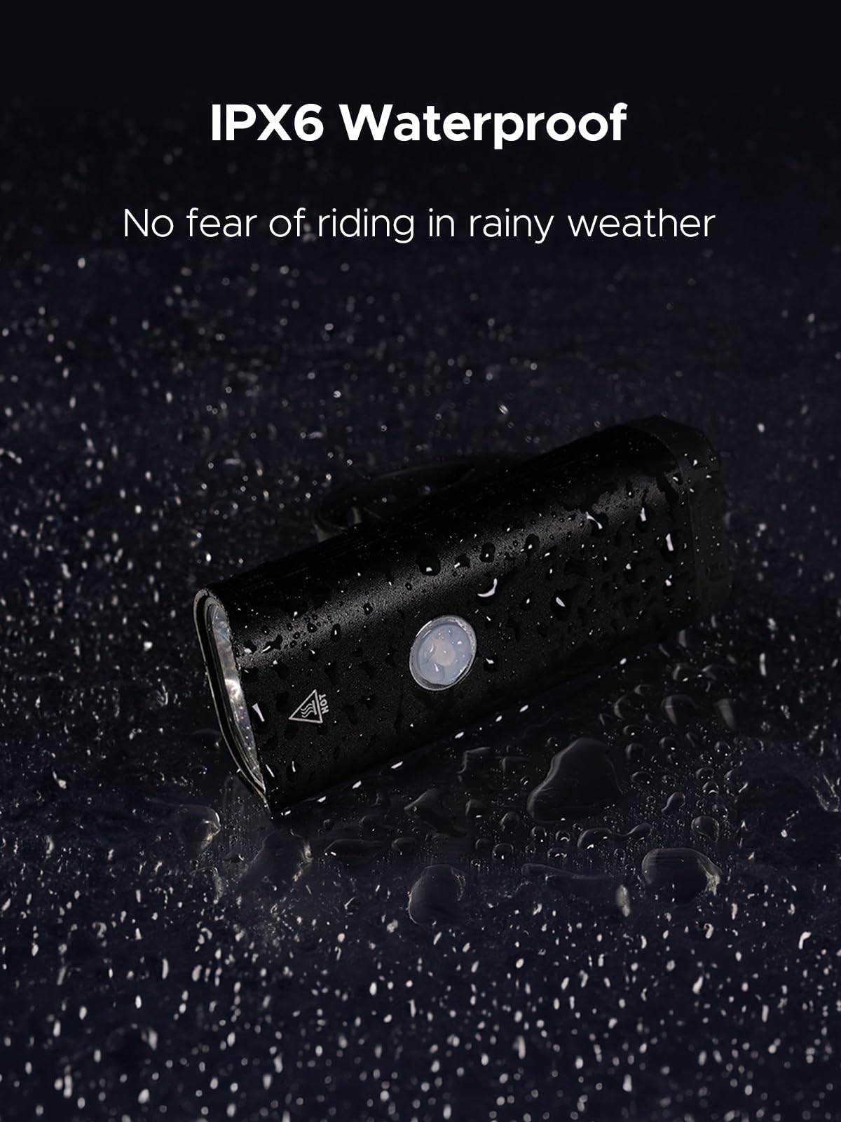 ENGWE Luci Bici Tweeter Luce Bici, Batteria Ricaricabile da 1200mAh USB, Impermeabile per Esterni, Oscuramento a 3 Velocità, Luci per Esterni Multifunzionali