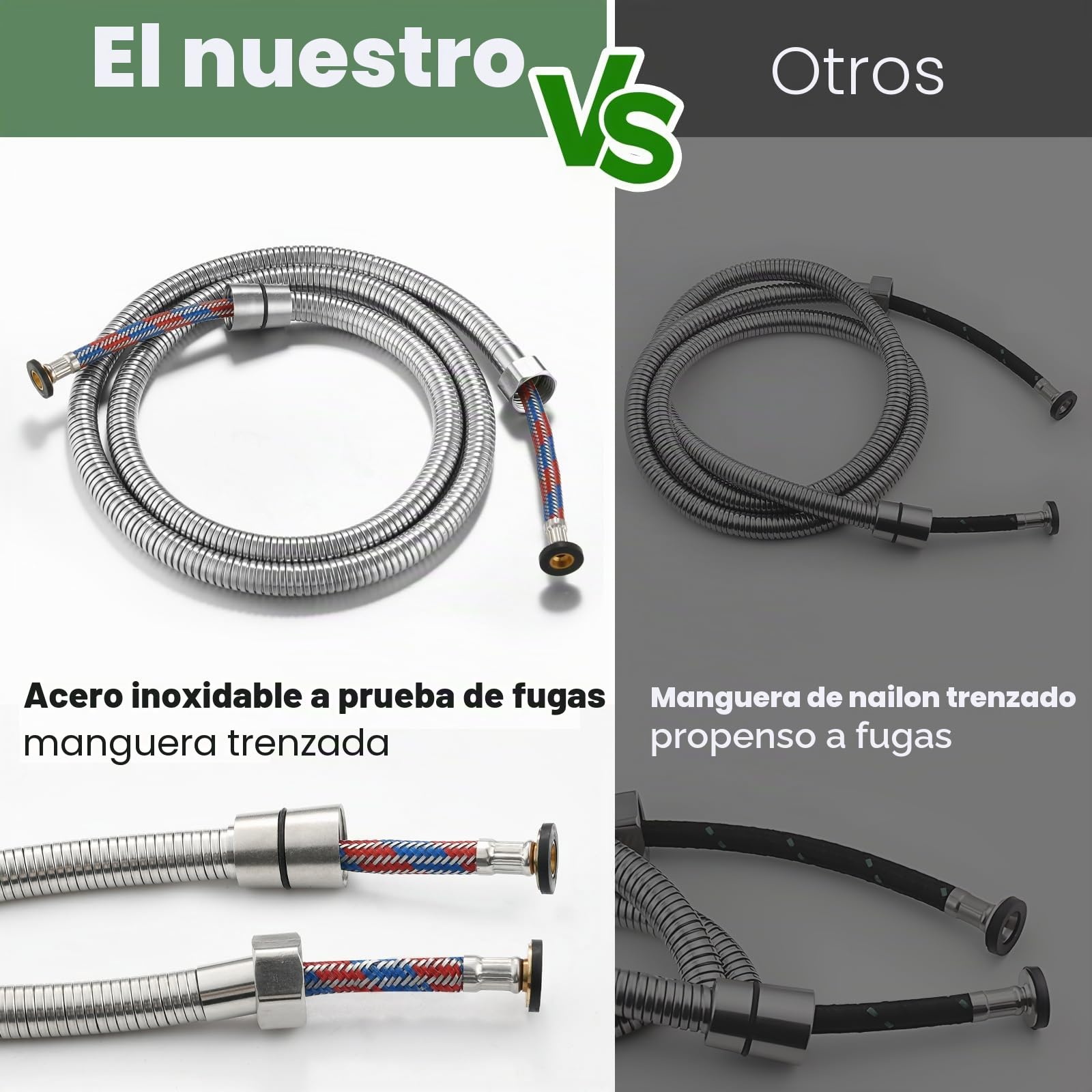 Bidé de ducha de mano para grifo de lavabo, juego de ducha de acero inoxidable con conector, manguera y soporte para el cuidado corporal, para bañar mascotas y limpiar pañales de tela