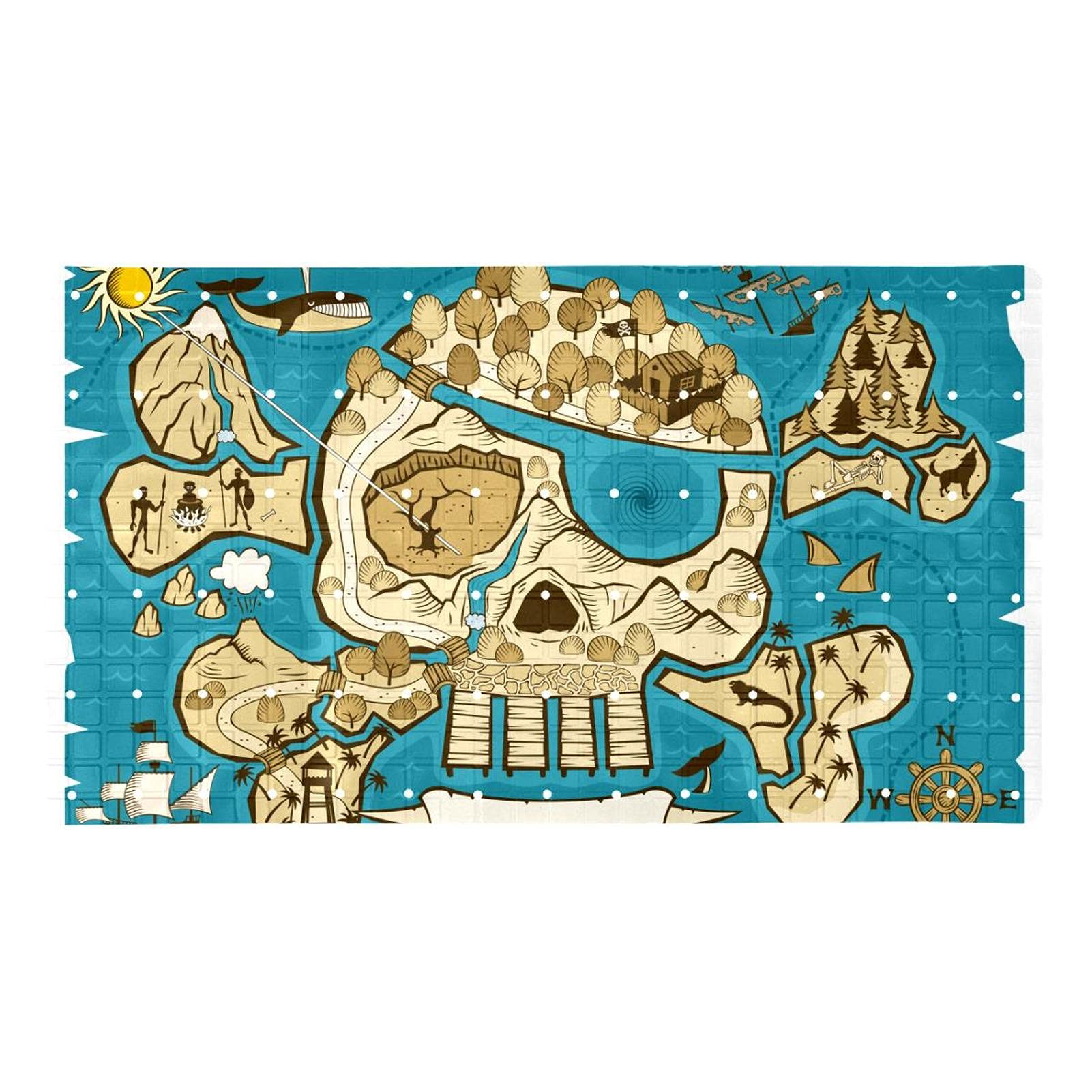 Tapis de bain antidérapant pour personnes âgées et enfants 40 x 70 cm
