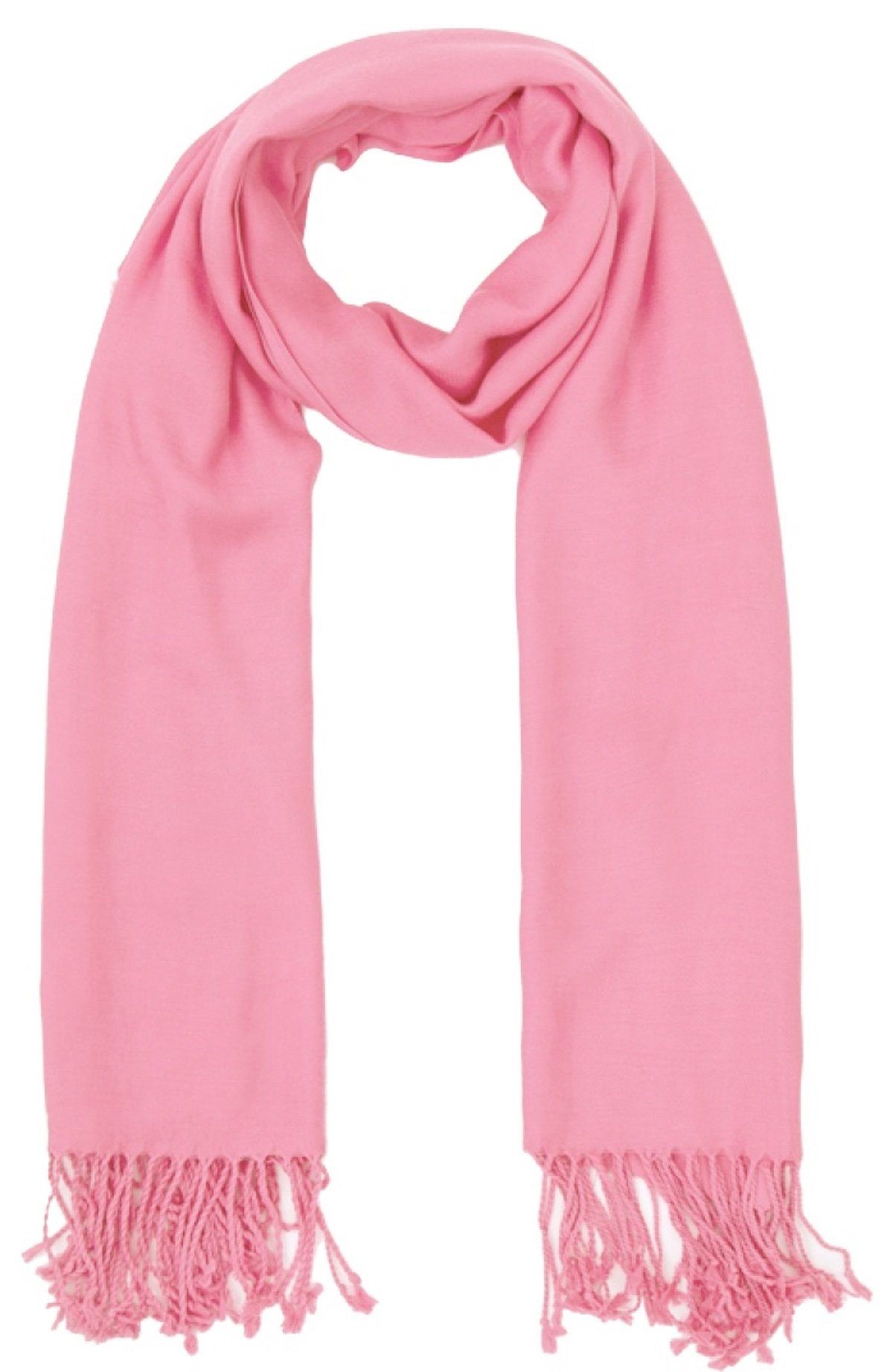 World of Shawls Super Soft Pashmina Shawl Scarf Wrap (Pink)