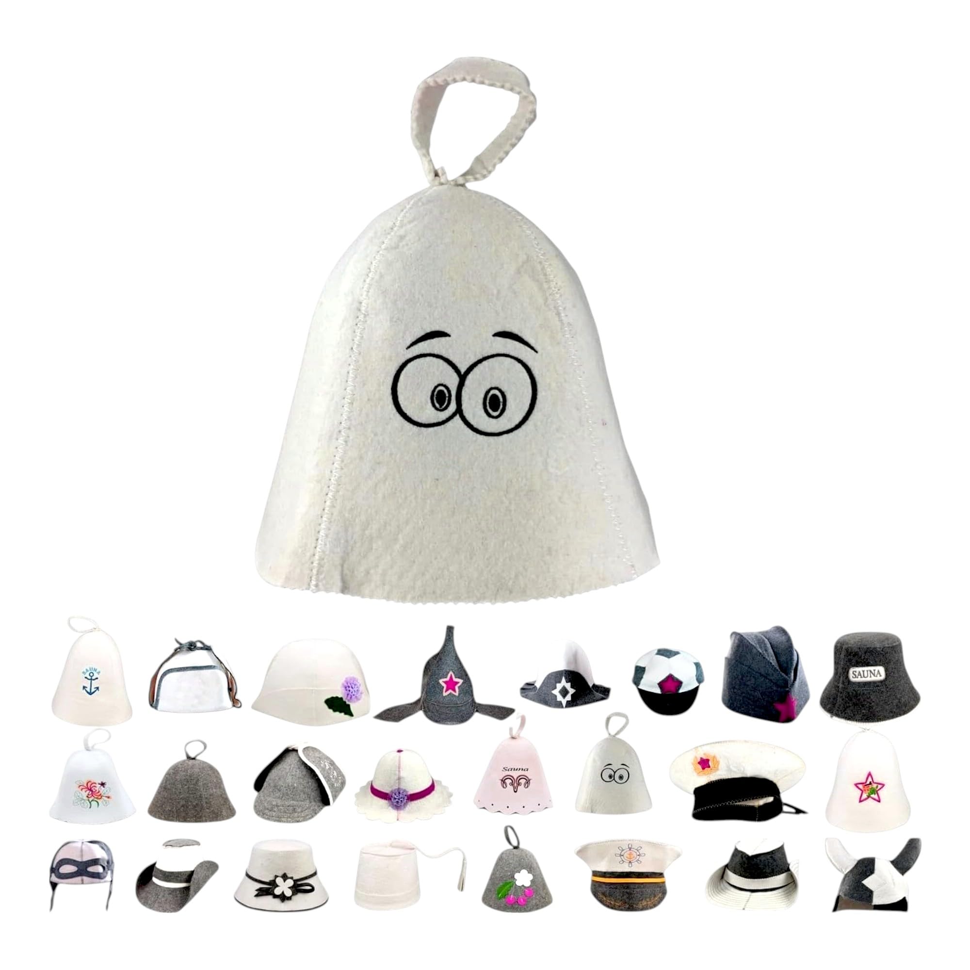 Chapeau de Sauna en Feutre 100% Coton GMMH