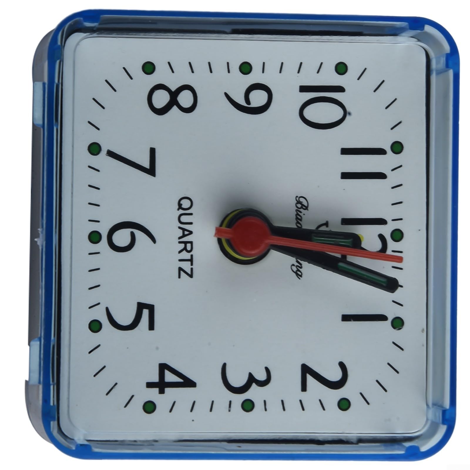 Square Alarm Clock Battery Powered Desk Clock With Buzzer No Ticking Silent Small Digital Clock Suitable For Bedroom