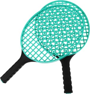 Toddmomy 2 Pçs Raquete De Tênis De Praia Brinquedos De Praia Para Crianças Raquete De Tênis Infantil Bola De Tênis De Praia Brinquedo De Esportes Ao Ar Livre Para Crianças Conjunto De