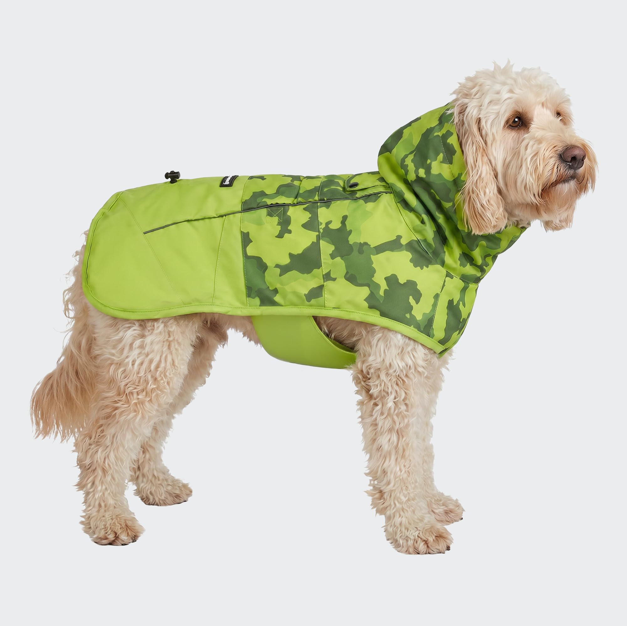 Spark Paws Dog Raincoat - Waterproof Rain Jacket w/Hood, Full Coverage