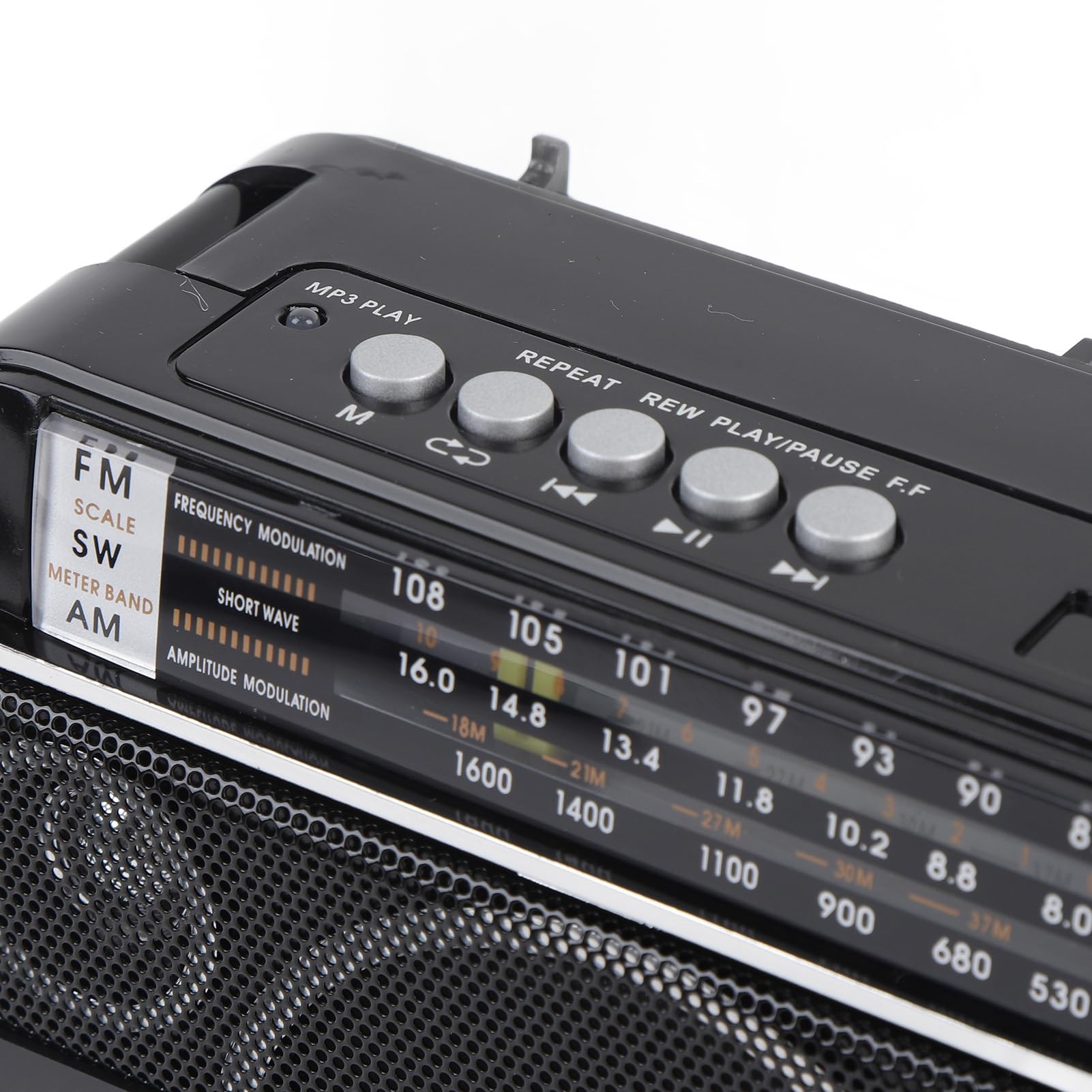 Przenośne Radio FM AM SW z BT, Głośnikiem Vintage Retro, USB/SD, Teleskopową Anteną, do Podróży i Domu, Wtyczka UE