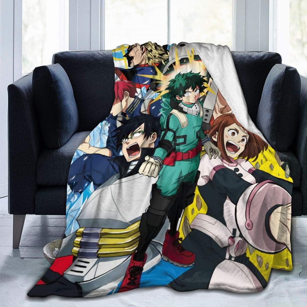 BLIORNN My Hero Academia Blanket UltraSoft Micro Fleece Blanket Cartoons Air