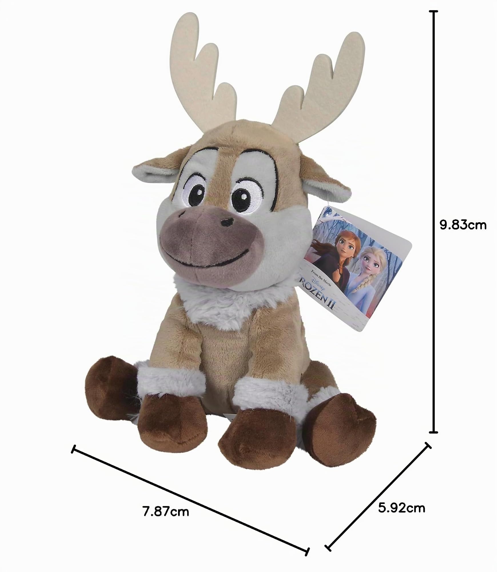 Simba 6315877642 Disney La Reine des Neiges 2 Friends Sven 25 cm, marron, 25 cm